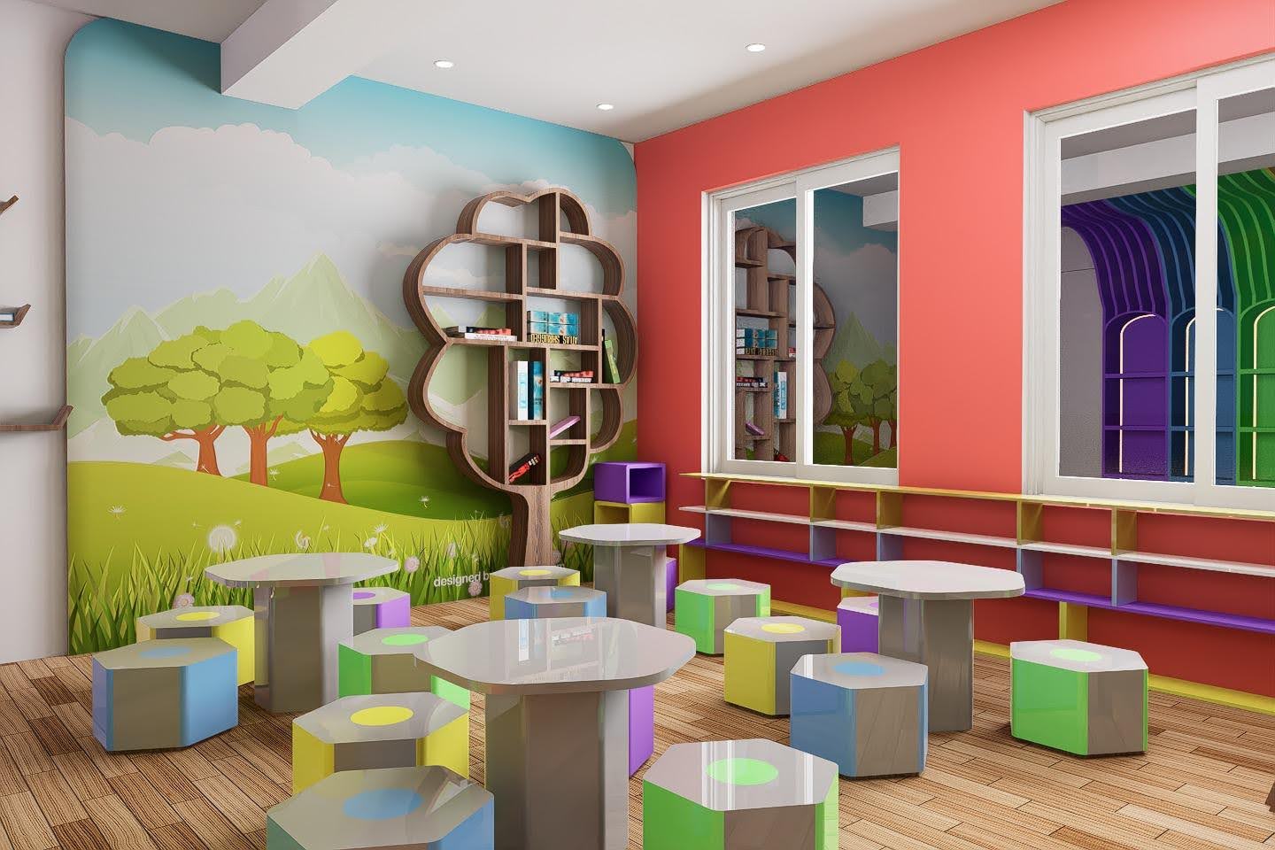 Classroom reading area